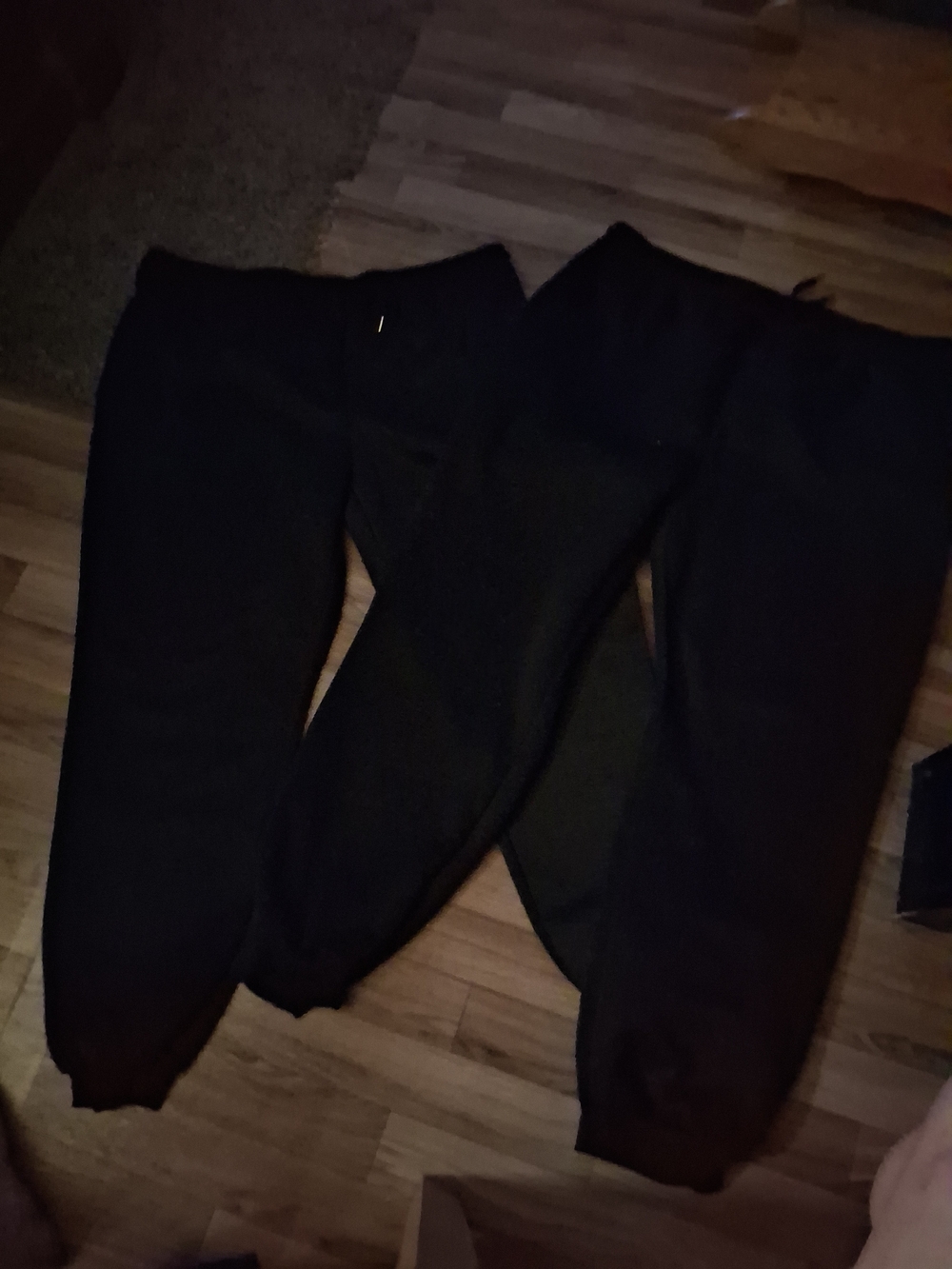 Black Women's Jogger Sweatpants with Elastic Cuffs